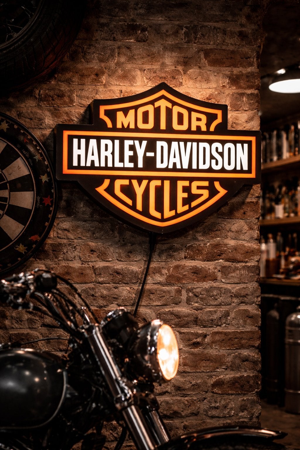 Nieuwe 3D Geprinte Harley Davidson Lamp, Meerkleurig, Nieuw, Kunststof, Ophalen of Verzenden