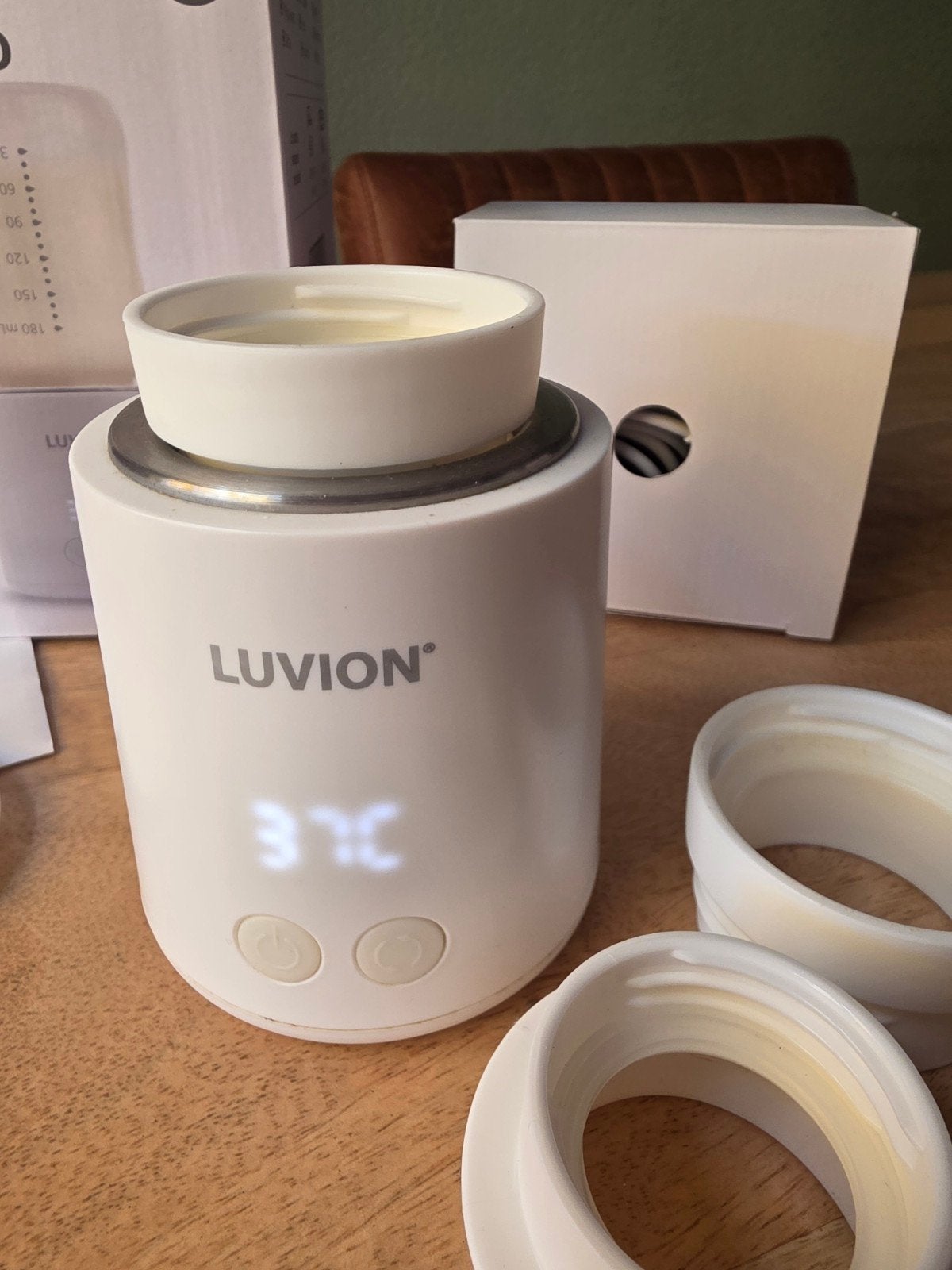 Luvion Ultra Pro Draagbare Flessenwarmer - Nieuwstaat, Ophalen of Verzenden, Zo goed als nieuw