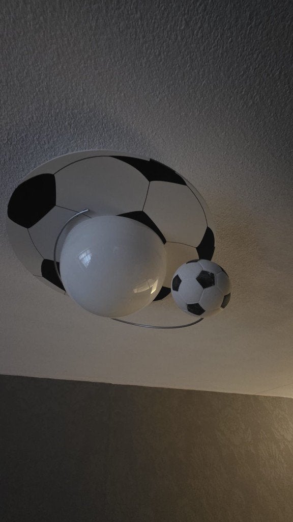 Plafondlamp, Ophalen, Overige stijlen, Inclusief lichtbron, Glas