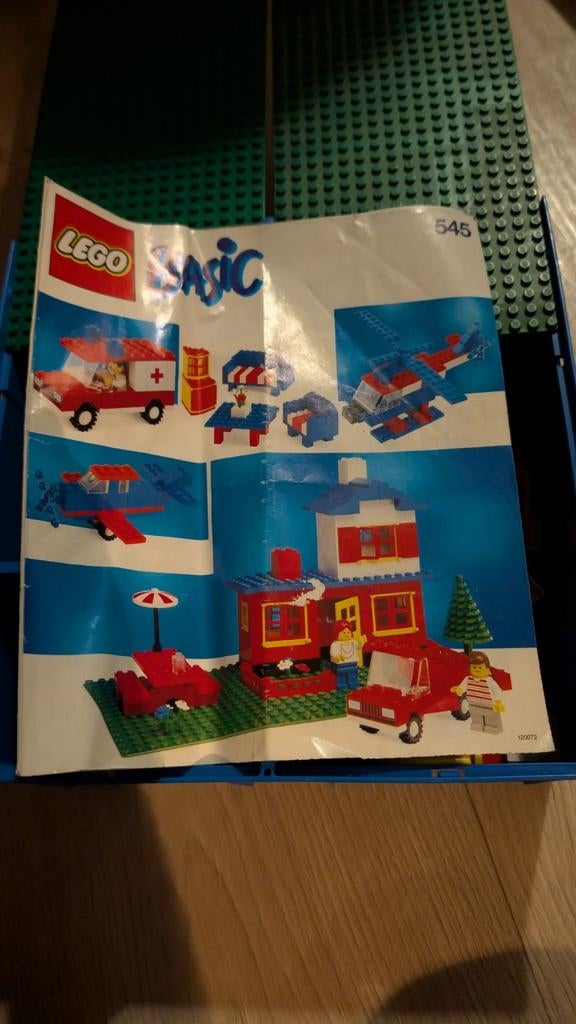 LEGO Basic Set 545 met koffer en 2 minifiguren, Ophalen