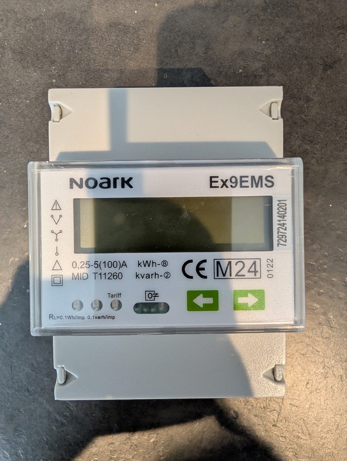 Noark Ex9EMS kWh meter MID, Doe-het-zelf en Verbouw, Ophalen of Verzenden, Nieuw, Overige merken, Overige typen