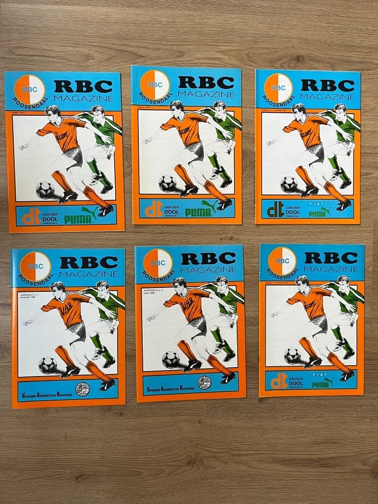 RBC Magazine - Voetbaltijdschrift (6 stuks), Ophalen of Verzenden, Gebruikt, Overige binnenlandse clubs, Boek of Tijdschrift