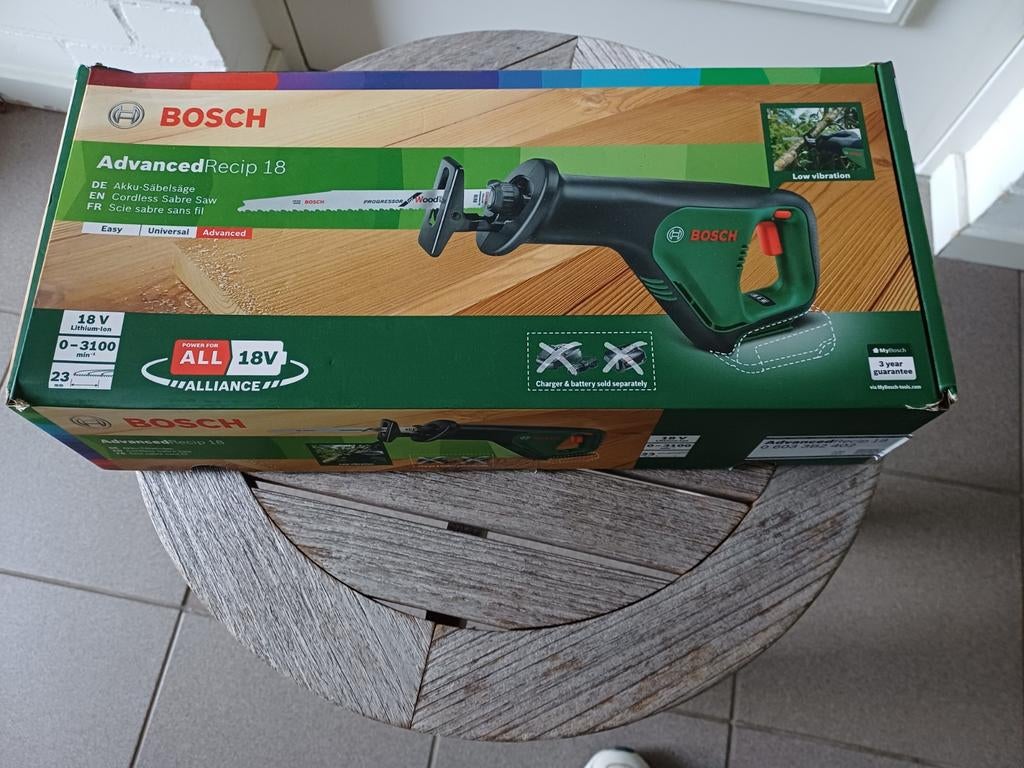 Bosch AdvancedRecip 18 reciprozaag - Garage opruiming, Ophalen, Gebruikt, 70 mm of meer, Reciprozaag