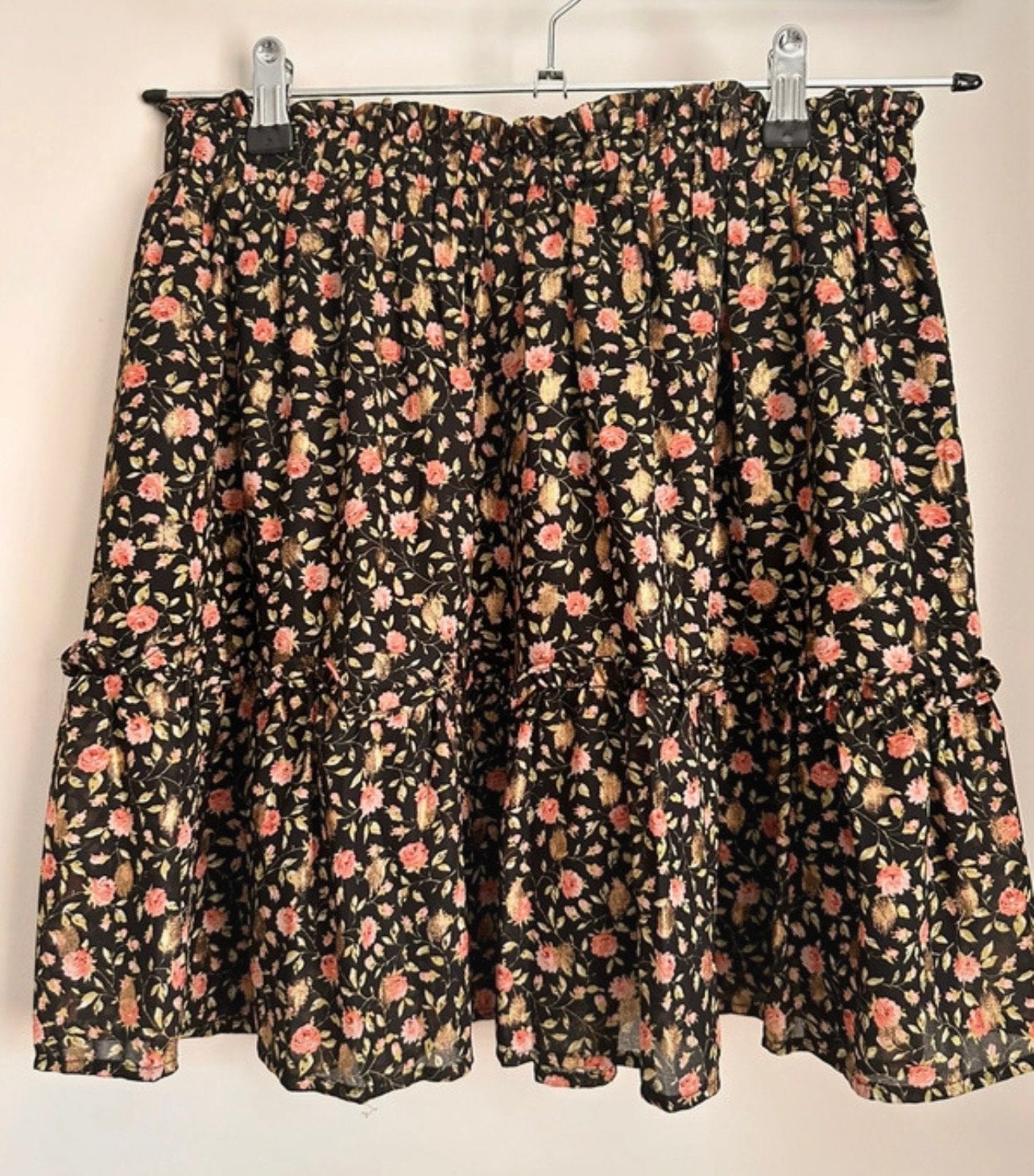 My Jewellery Limited Bloemenrok Maat L, Kleding | Dames, Rokken, Zwart, Maat 42/44 (L), Ophalen of Verzenden, Zo goed als nieuw