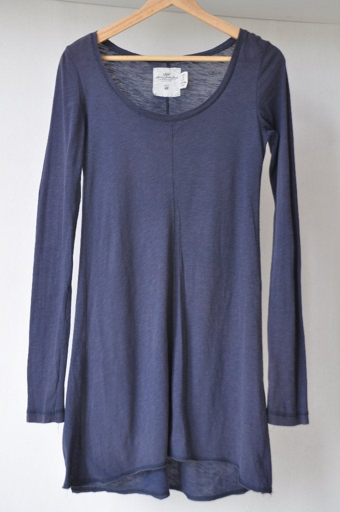 Tuniek/jurkje H&M maat S donkerblauwe katoenen tricot, H&M, Blauw, Ophalen of Verzenden, Zo goed als nieuw
