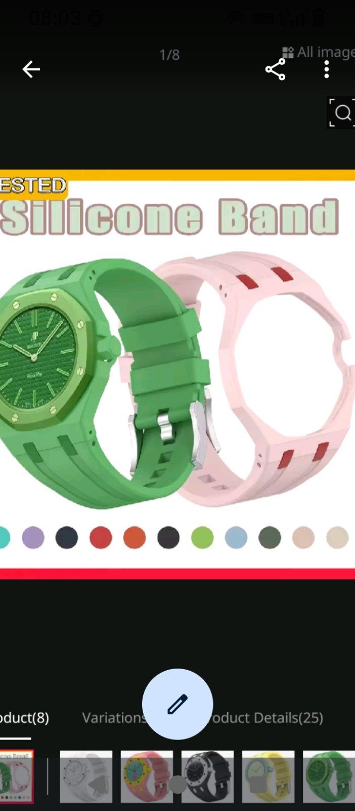Siliconen Horlogebandjes voor Swatch Pop, Sieraden, Tassen en Uiterlijk, Horloges | Dames, Overige materialen, Polshorloge, Swatch