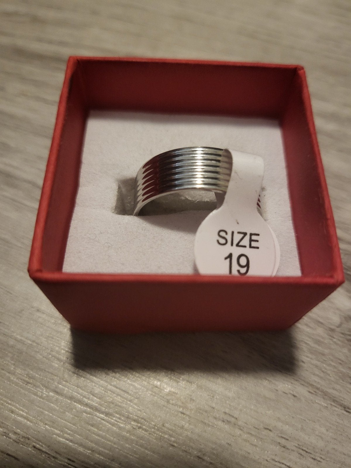 Nieuwe ring maat 19, IJzer of Staal, 19 tot 20, Nieuw, Ophalen of Verzenden