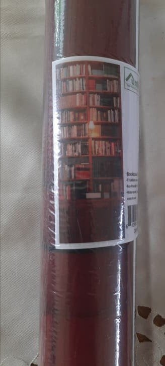 Muur-/deursticker: Boekenkast/stenen trap, 77 cm x 200 cm, Ophalen of Verzenden, Nieuw