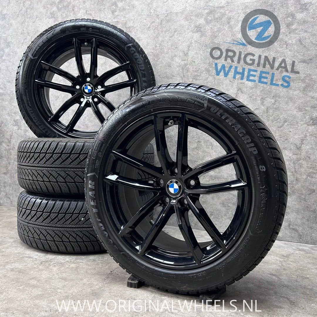 18 inch originele velgen + winterbanden BMW 5 serie G30 G31, 18 inch, -, -, Banden en Velgen
