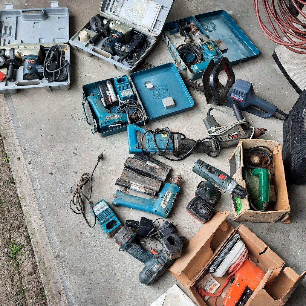 partij elektrisch/ snoerloos gereedschap, Ophalen, Gebruikt
