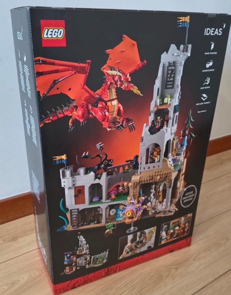LEGO Ideas Dungeons & Dragons: Rode Draak & Kasteel, Kinderen en Baby's, Speelgoed | Duplo en Lego, Lego, Nieuw, Ophalen of Verzenden