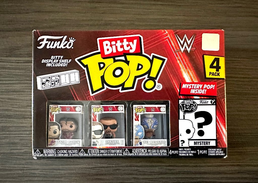 Funko Bitty Pop Mystery Pack WWE Razor Diesel Rey Mysterio, Verzamelen, Poppetjes en Figuurtjes, Verzenden, Nieuw