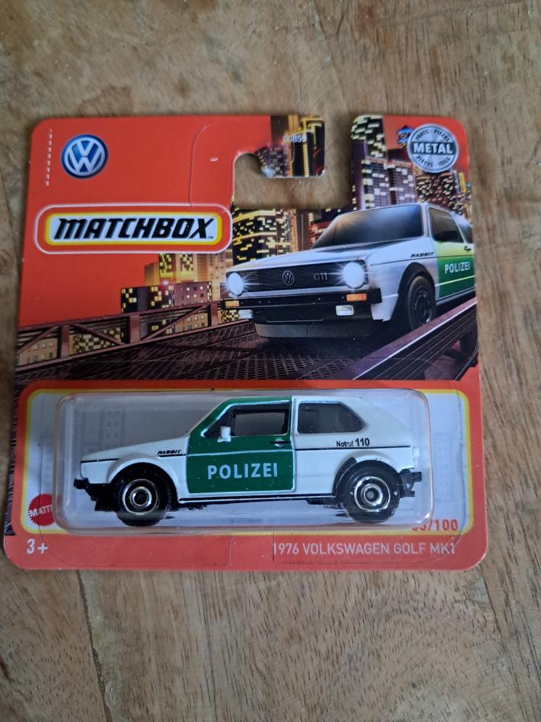 Matchbox 1976 Volkswagen Golf MK1 Polizei nieuw ovp, Ophalen of Verzenden, Nieuw, Auto