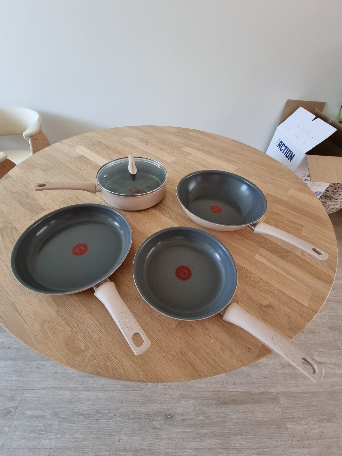 Tefal Revive Pannenset - Keramisch - Zo goed als nieuw, Ophalen, Zo goed als nieuw, Overige materialen, Pannenset