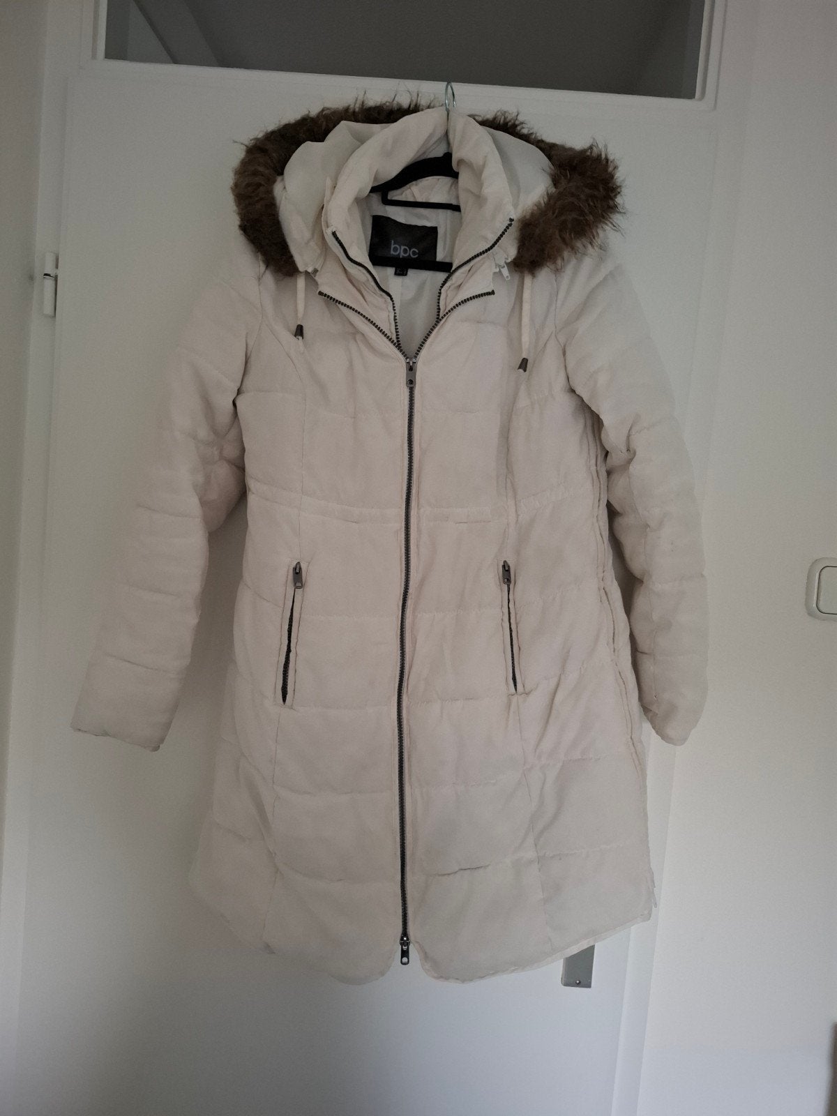 positiejas, zwangerschapsjas, draagjas maat 38, Kleding | Dames, Overige typen, Wit, Bpc selection, Gedragen