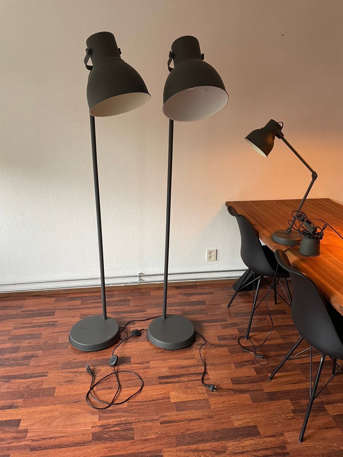 Ikea hektar lampen 4 stuks, Huis en Inrichting, Ophalen, Zo goed als nieuw, 150 tot 200 cm