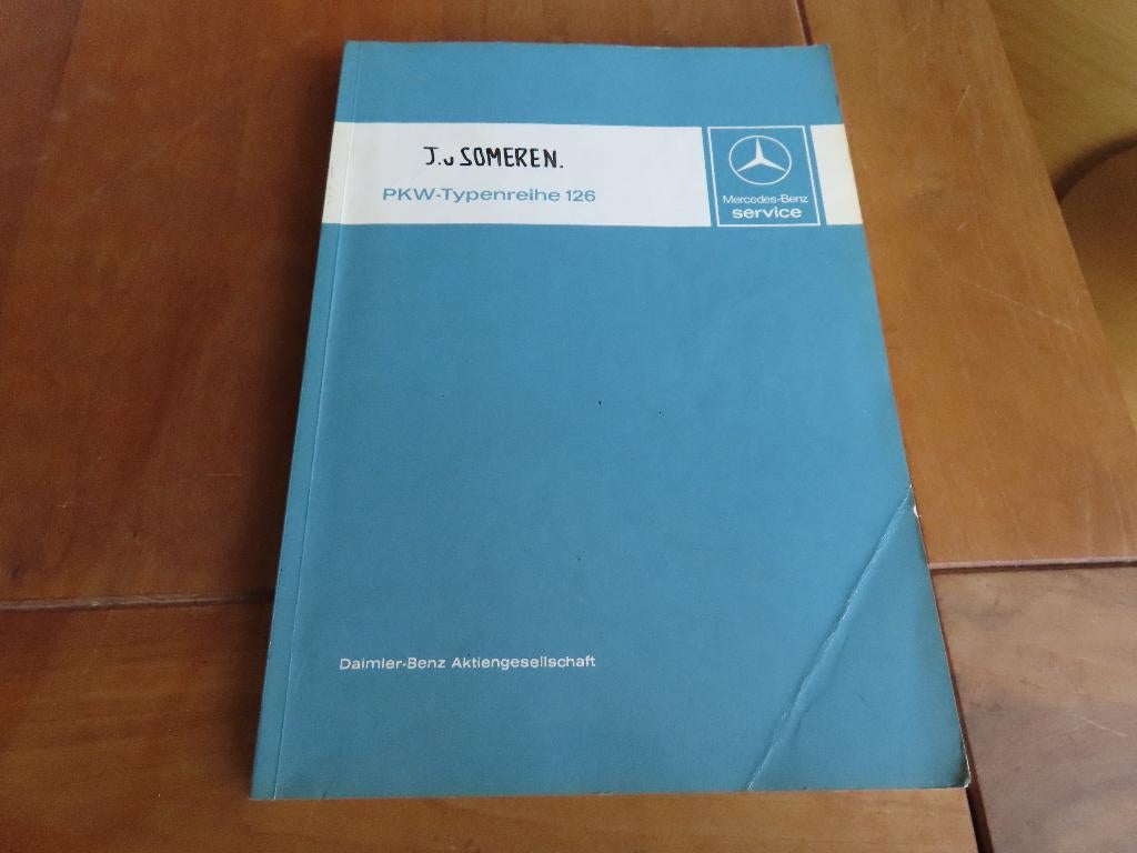 Invoeringsboek werkplaatsboek Mercedes S-klasse W126 1980, Ophalen of Verzenden