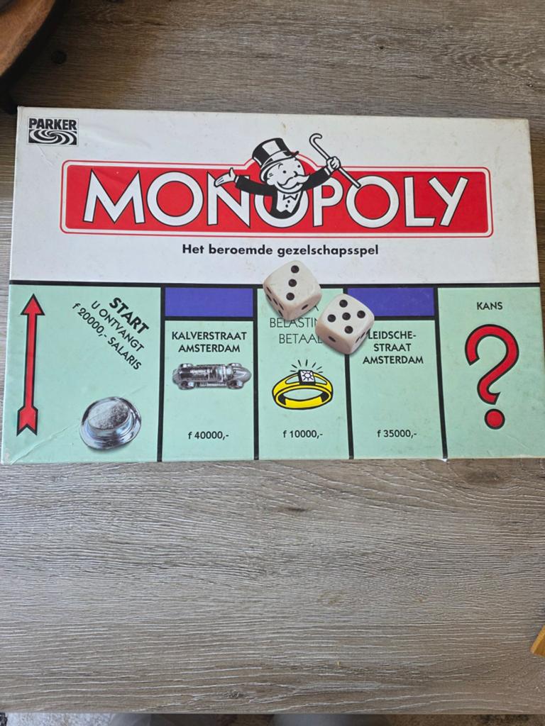 Monopoly Bordspel - Klassieke Editie, Vijf spelers of meer, Ophalen of Verzenden, Gebruikt, Parker