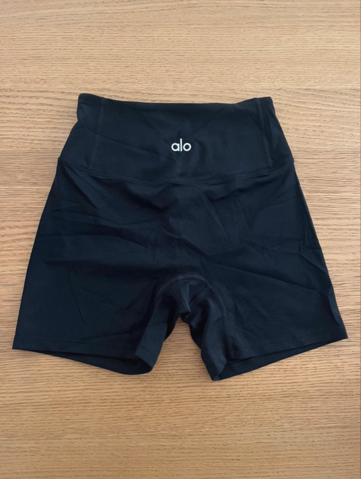 Alo Yoga High-Waist Biker Short Zwart, Kleding | Dames, Sportkleding, Zwart, Ophalen of Verzenden, Maat 36 (S), Fitness of Aerobics