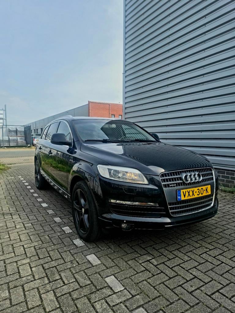 Audi Q7 Grijs Kenteken Youngtimer, Pano, Adeptive,Bose, Auto's, Bestelauto's, 232 pk, Beige, 2381 kg, Zwart