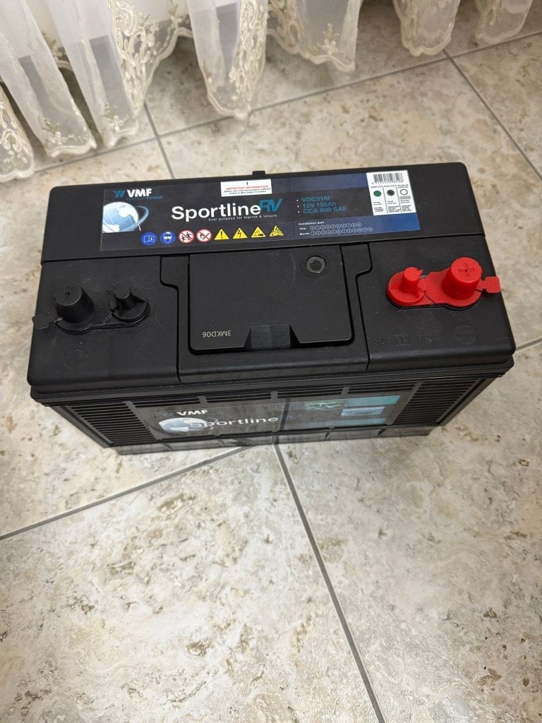 VMF Sportline Marine Accu 12V 105Ah – Zeer nette staat, Ophalen, Gebruikt
