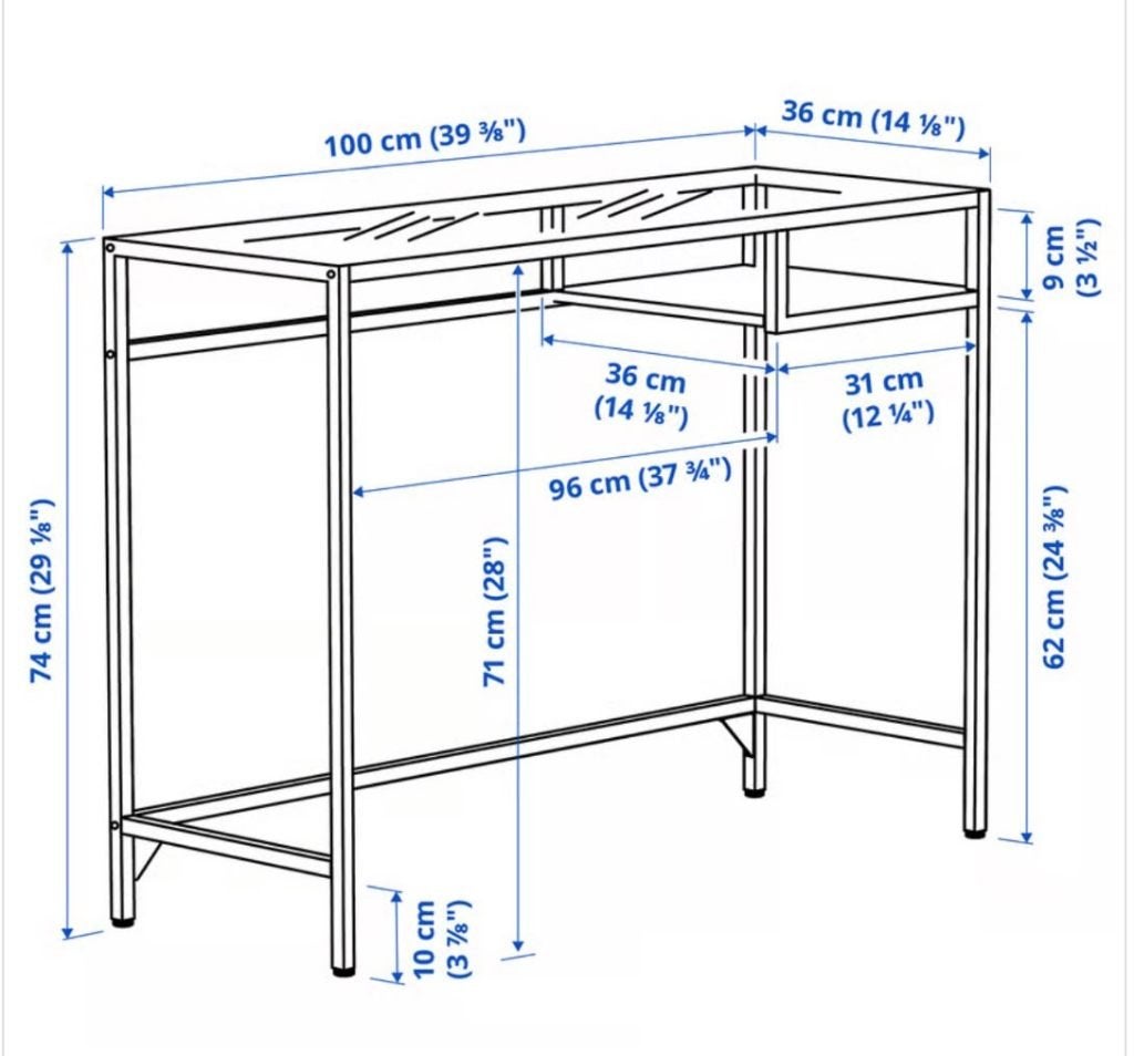 zwart laptoptafel /glas, Computers en Software, Ophalen of Verzenden