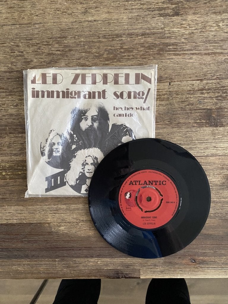 Led Zeppelin – Immigrant Song, Cd's en Dvd's, Vinyl Singles, Gebruikt, 7 inch, Single, Ophalen of Verzenden