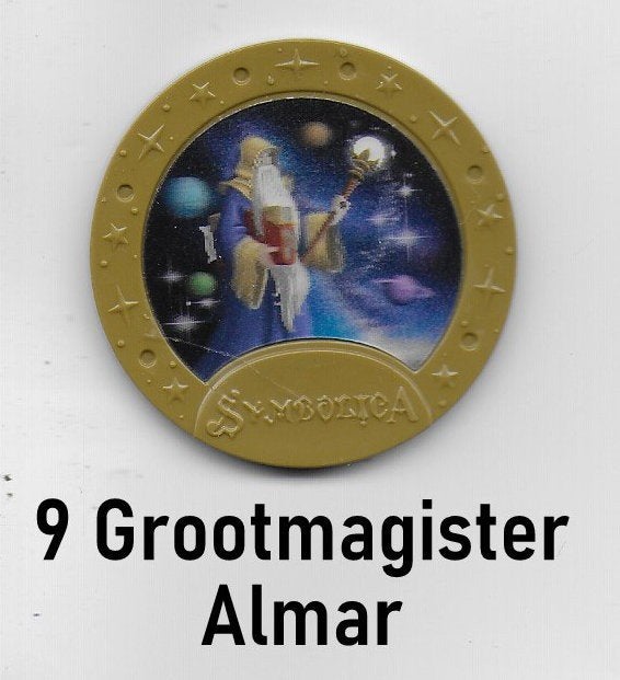 Emte efteling medaillon nr 9 grootmagister almar, Verzamelen, Ophalen of Verzenden, Zo goed als nieuw, Beeldje of Poppetje