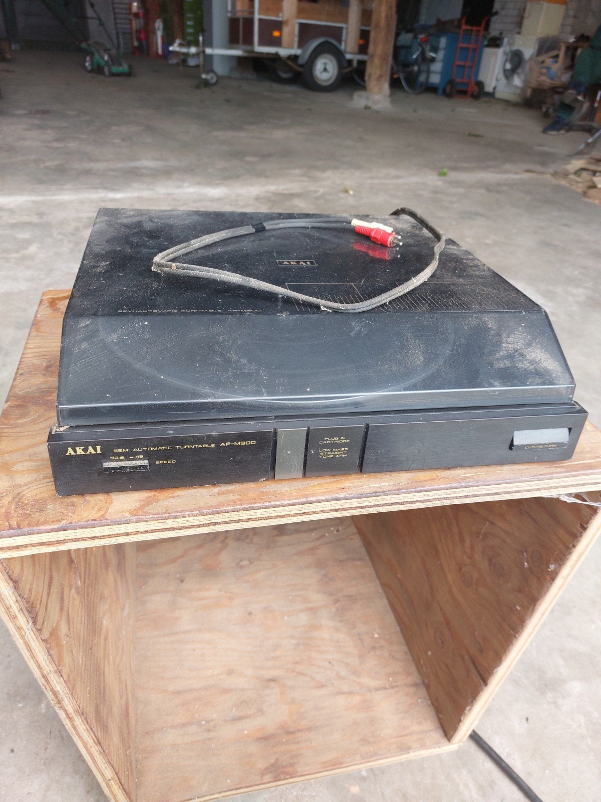 Akai AP-M300 Semi-Automatische Platenspeler - Zwart, Audio, Tv en Foto, Gebruikt, Automatisch, Ophalen of Verzenden, Platenspeler