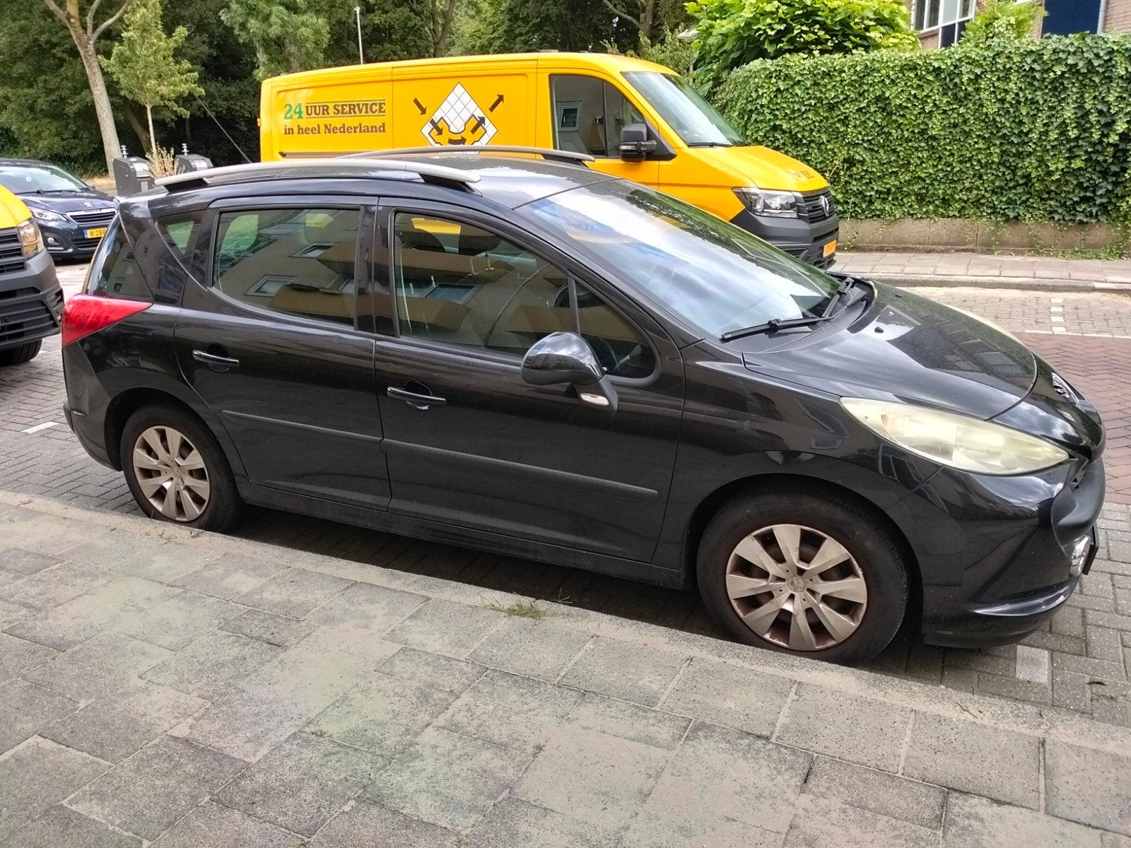 Peugeot 207 1.6 16V SW Outdoor 2008 Zwart, Voorwielaandrijving, Zwart, 4 cilinders, Zwart