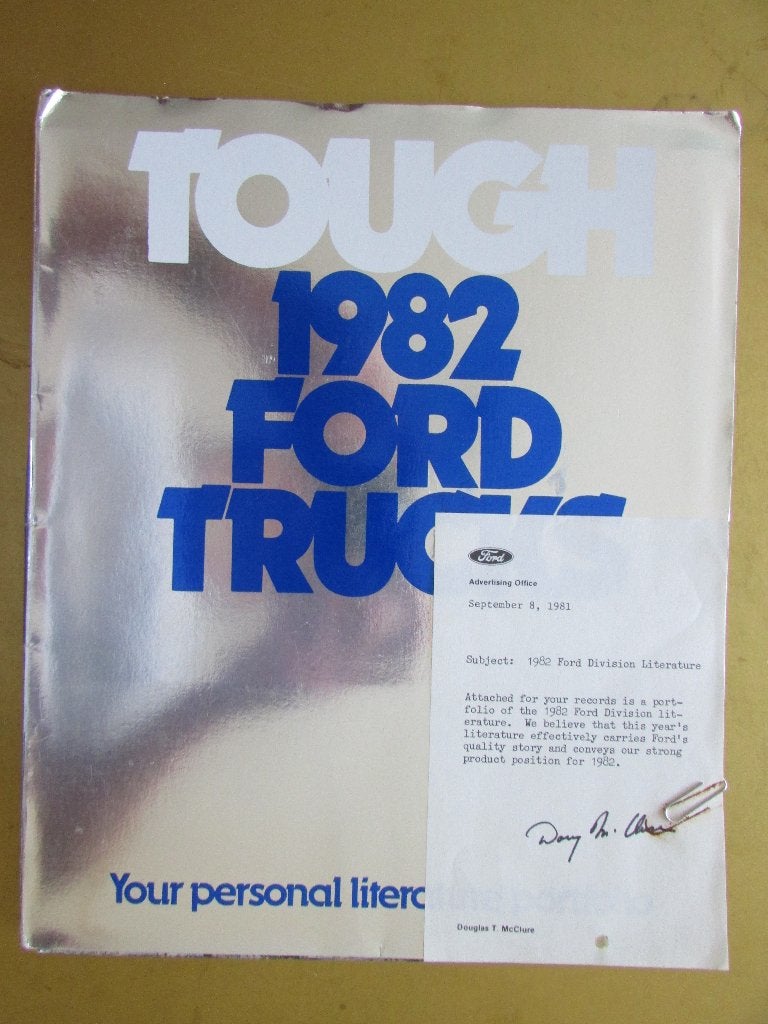1982 FORD TRUCKS portfolio v.verkoopliteratuur. Zeldz.Engels, Ophalen of Verzenden, Zo goed als nieuw, Ford