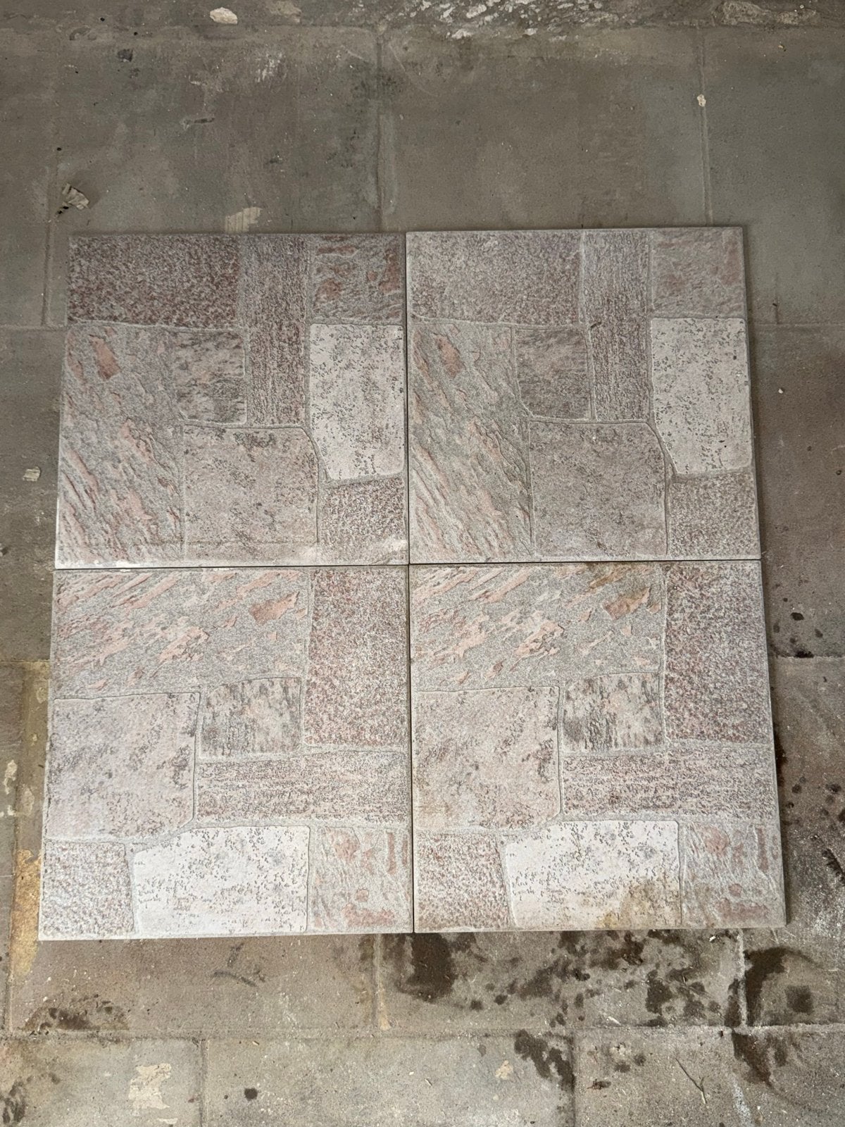 18 m² keramische vloertegels natuursteenlook 31,5 x 31,5 cm, Tuin en Terras, Ophalen, Nieuw, Keramiek, Terrastegels