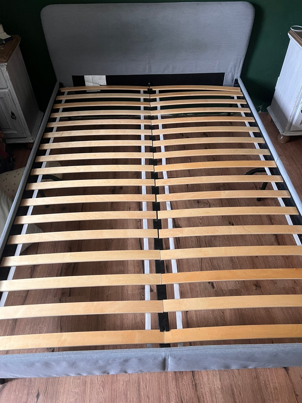 IKEA slattum bed 140x200, Ophalen, Tweepersoons, 140 cm, Zo goed als nieuw