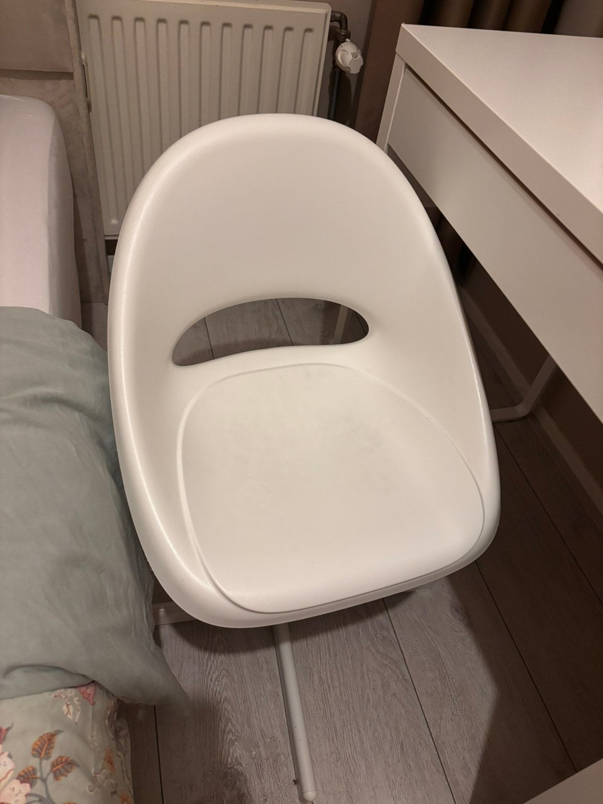 Ikea bureaustoel wit SIBBEN, Ophalen, Zo goed als nieuw, Wit