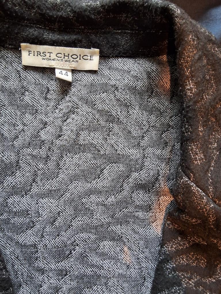 First Choice Jasje MT.44, ongevoerd, grijs/donkergrijs, Kleding | Dames, Ophalen, First Choice, Maat 42/44 (L), Zo goed als nieuw