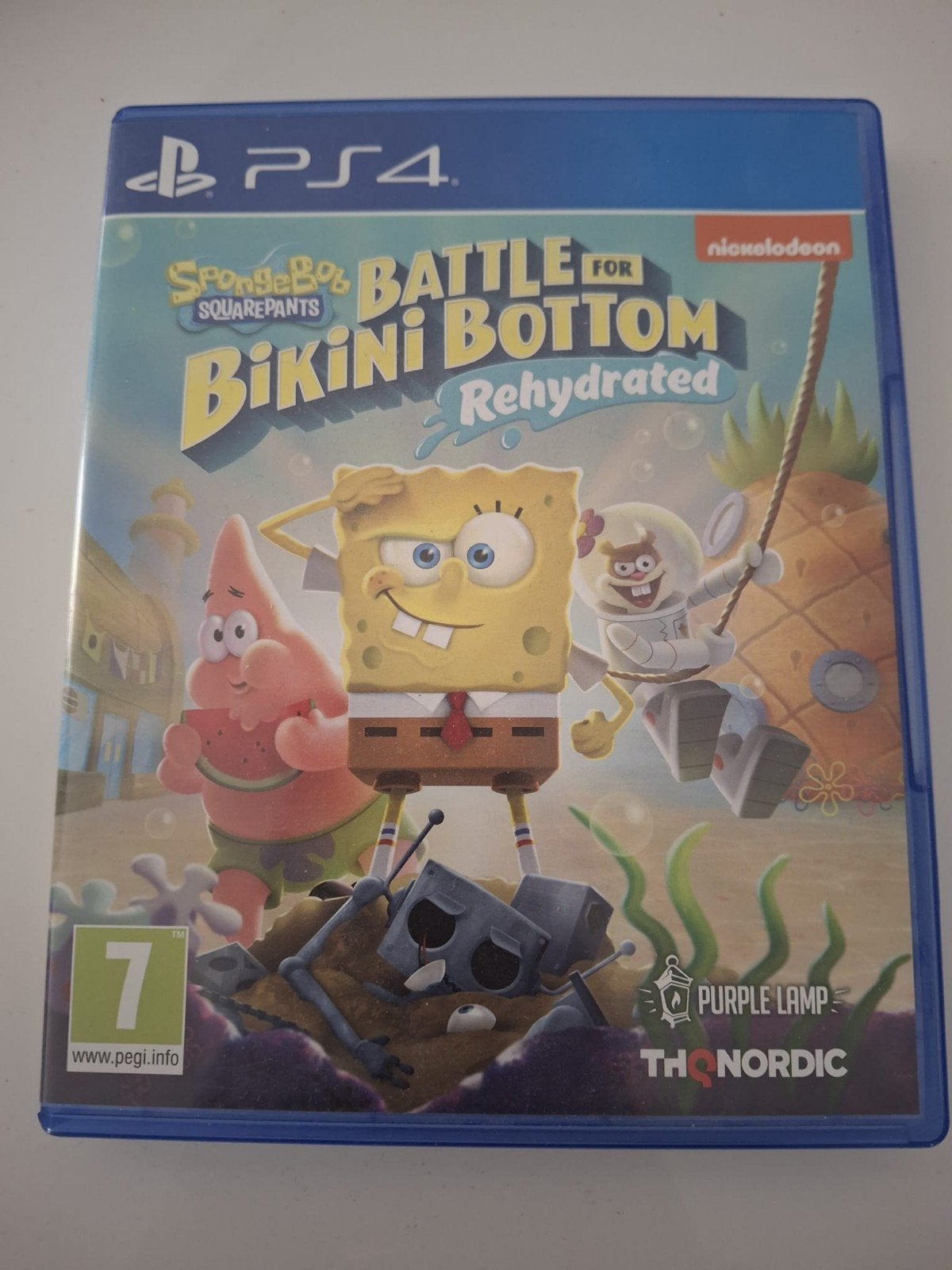 SpongeBob SquarePants:Battle for Bikini Bottom Rehydrated PS, Avontuur en Actie, Gebruikt, 2 spelers, Ophalen of Verzenden