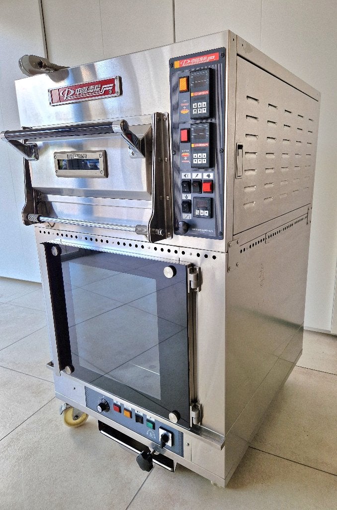 Microbakkerij Deck oven Steen-Stoom ovenset + Rijskast, Ophalen, Overige merken, 60 cm of meer, Vrijstaand