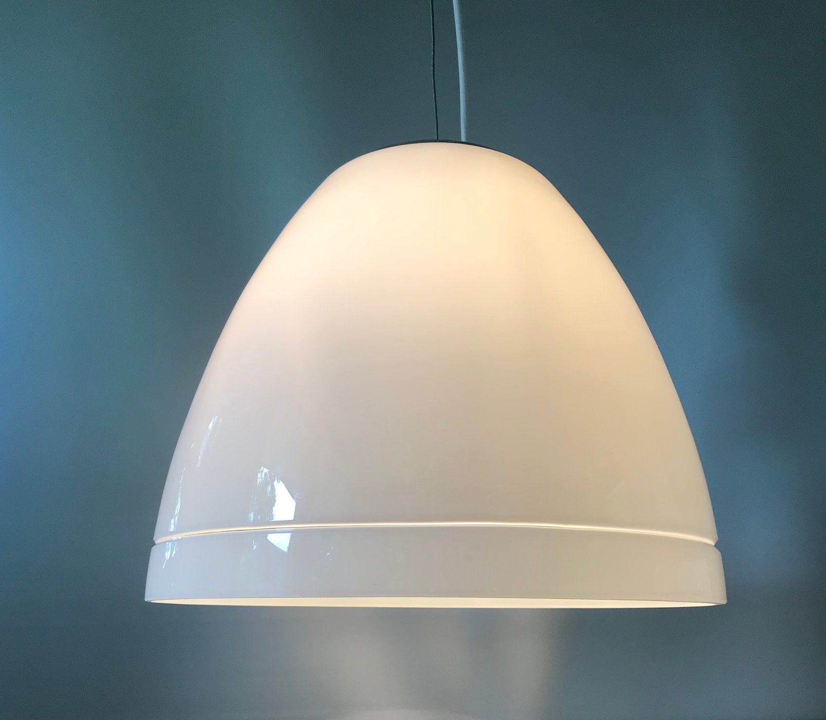Res Murano 70s hanging lamp, silence of the lamps, Huis en Inrichting, Lampen | Hanglampen, Ophalen of Verzenden, Gebruikt, Glas
