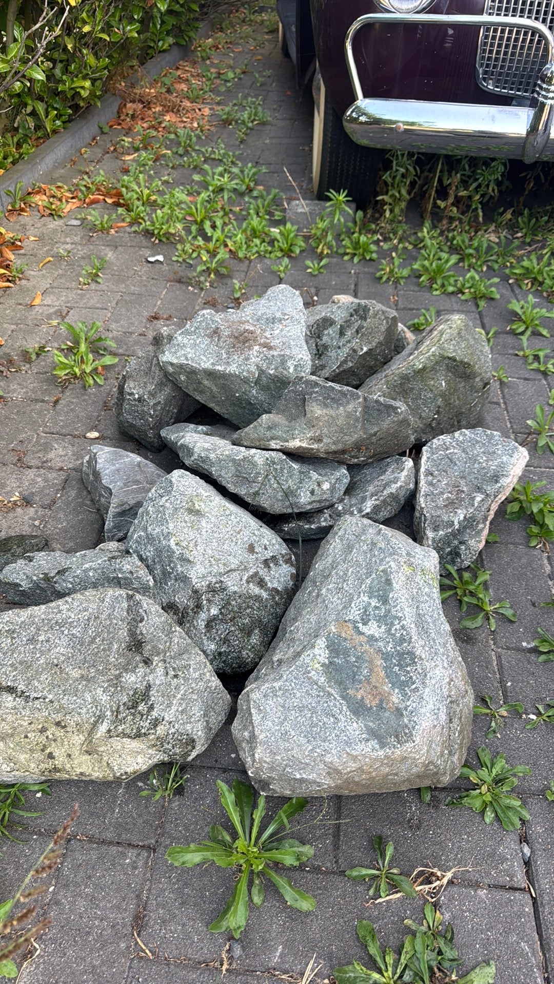 Graniete zwerfkeien, Gebruikt, Graniet, Ophalen of Verzenden, Kei