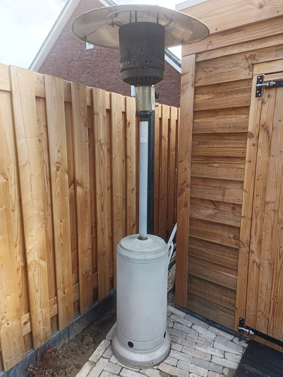 Gebruikte gasheater voor terras of tuin, Tuin en Terras, Ophalen, Gebruikt, Gas, Vloer