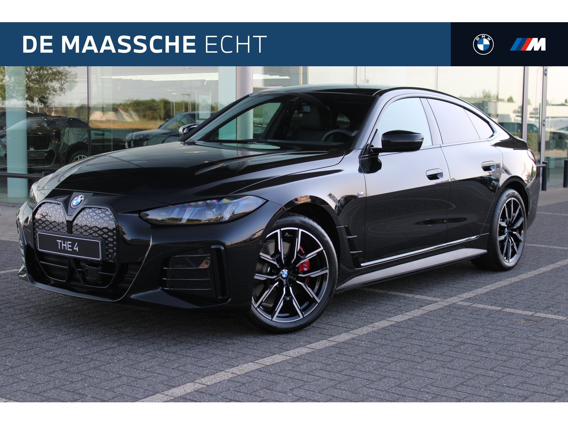 BMW i4 eDrive35 M Sport / Achteruitrijcamera / Stuurverwarmi, Auto's, Dealer onderhouden, Achterwielaandrijving, Zwart, Zwart