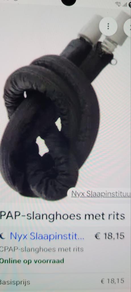 Cpap slanghoes met rits, 2 stuks., Verzenden, Nieuw