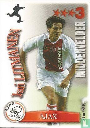 Spelerskaart Ajax - Jari Litmanen 2003, Verzamelen, Sportartikelen en Voetbal, Ophalen of Verzenden, Zo goed als nieuw, Ajax, Spelerskaart