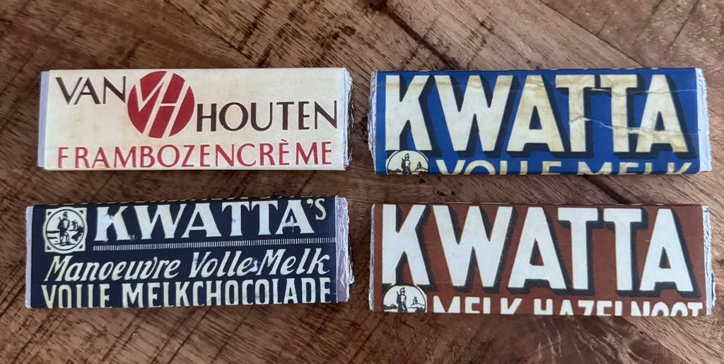 Oud hollands snoep kwatta van houten faam king, Verzamelen, Merken en Reclamevoorwerpen, Ophalen of Verzenden, Gebruikt
