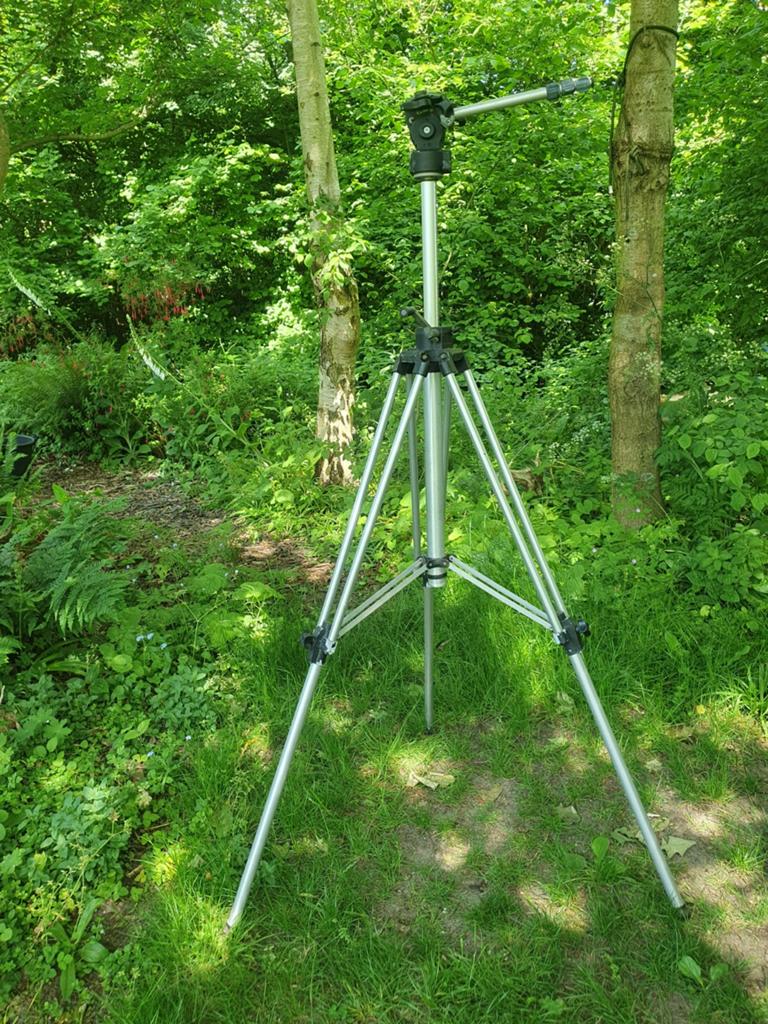 Manfrotto (model 136) — robuuste aluminium driepoo, Ophalen