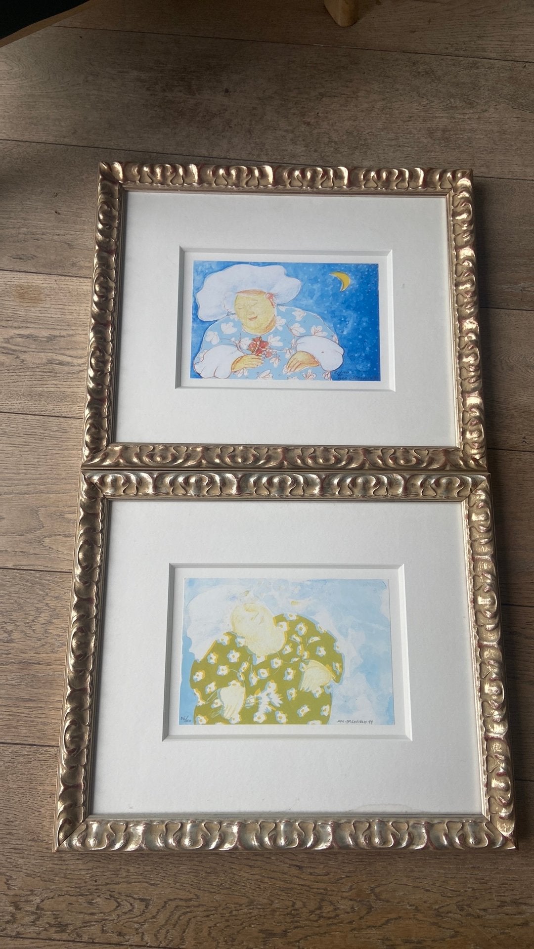 Twee originele Ada Breedveld zeefdrukken gesigneerd + nummer, Antiek en Kunst, Gelimiteerde oplage, Ophalen of Verzenden, Zeefdruk