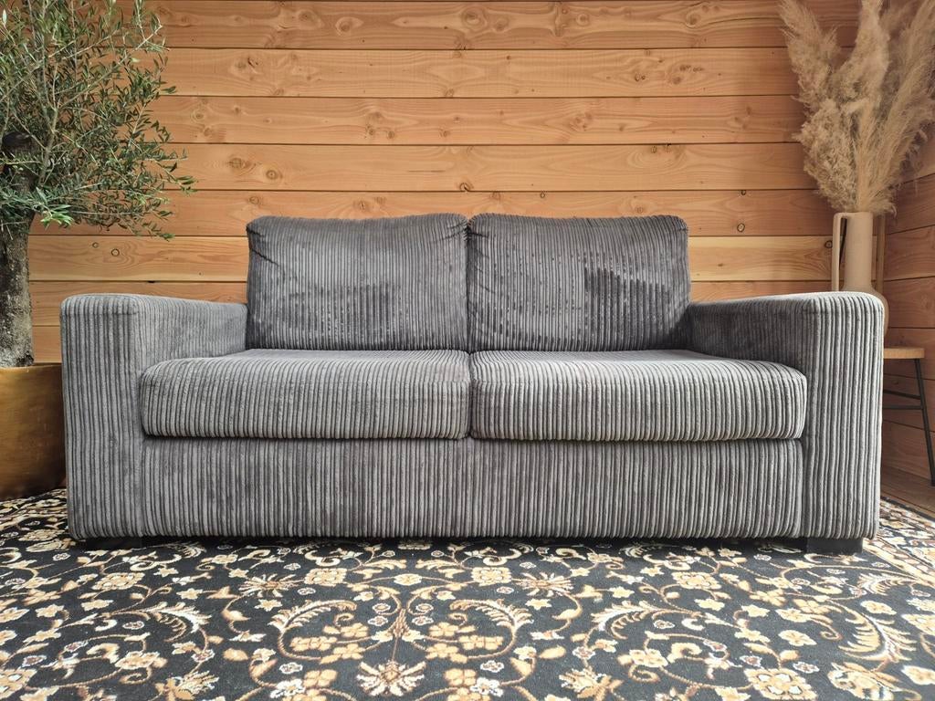 Nette 2,5-zits rib bank, Ophalen, Gebruikt, 150 tot 200 cm, Driepersoons
