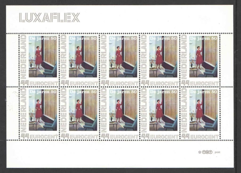 Nostalgie op Postzegels Jaren '50: Luxaflex, Postzegels en Munten, Postzegels | Nederland, Postfris, Na 1940, Ophalen of Verzenden