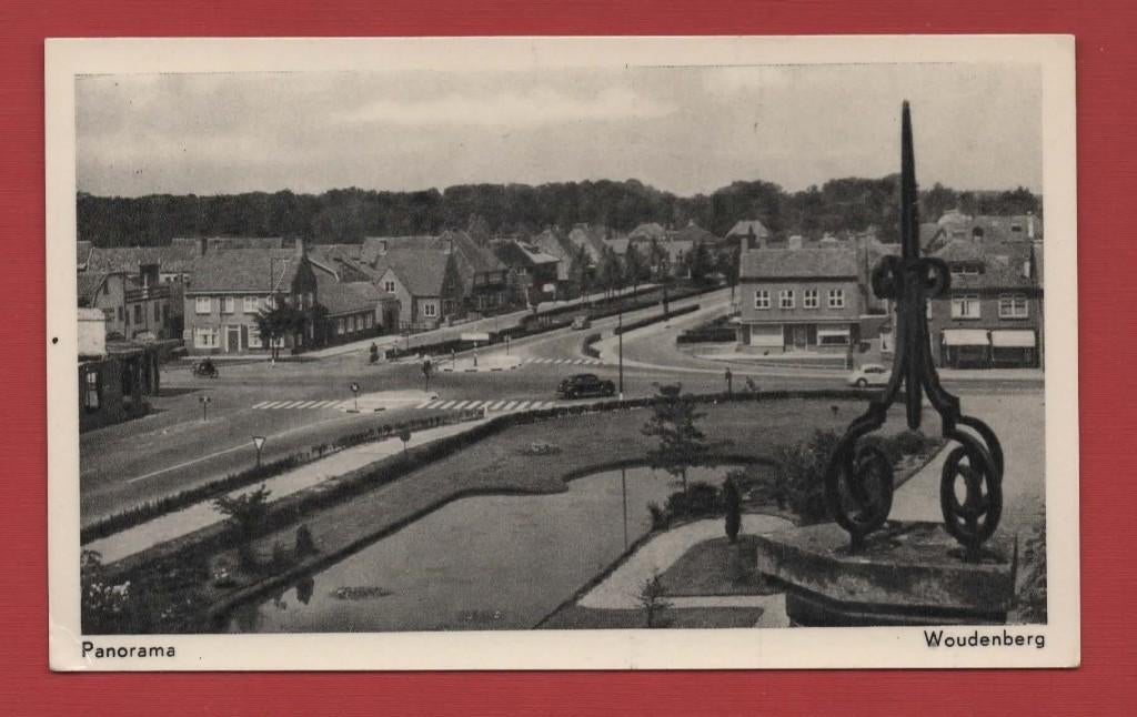 Woudenberg - Panorama - 1953 (pst.st. Doorn), Verzenden, 1940 tot 1960, Gelopen, Utrecht