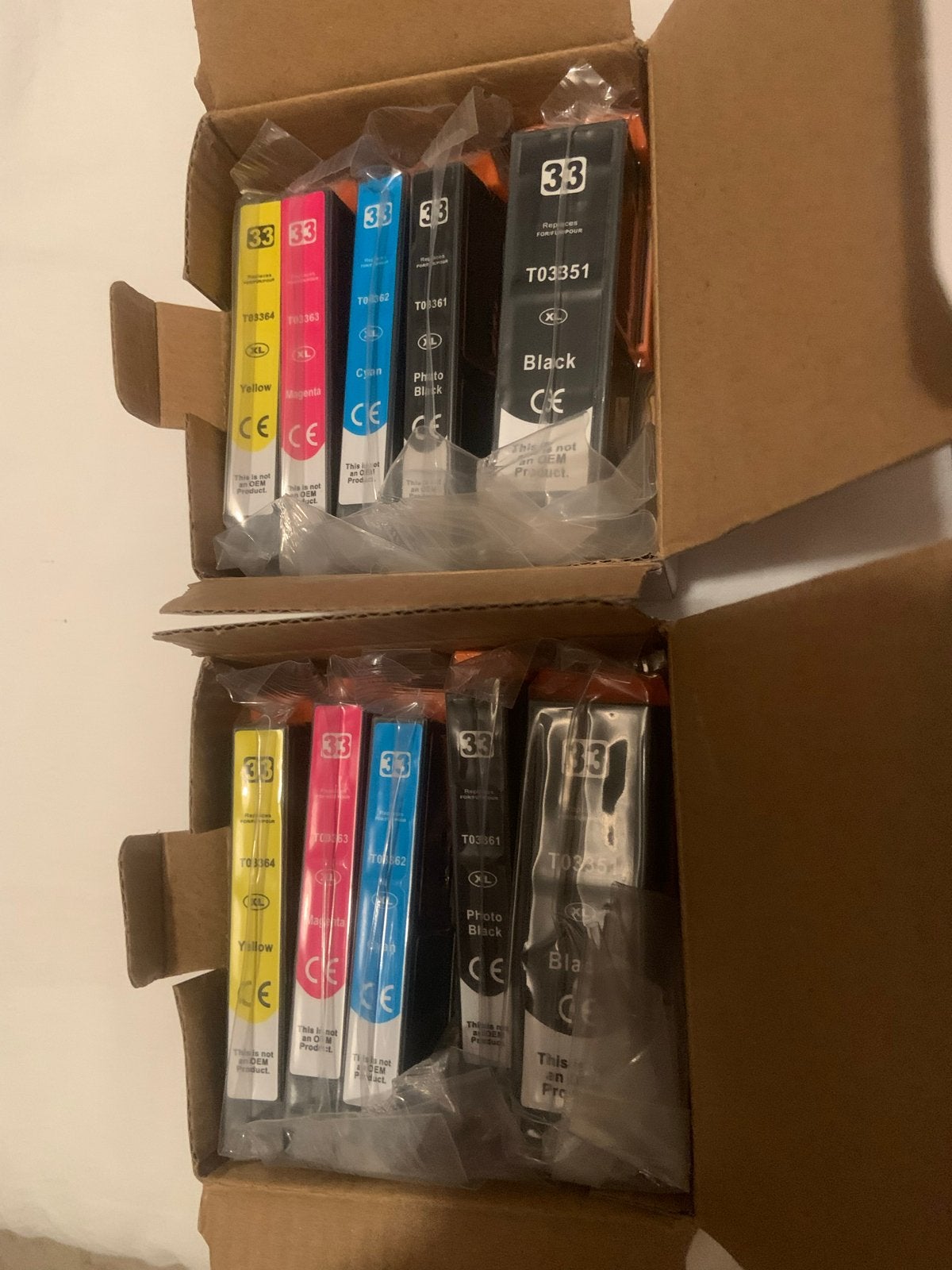 Epson compatibele inktpatronen 33XL (set van 5), Ophalen of Verzenden, Nieuw, Cartridge
